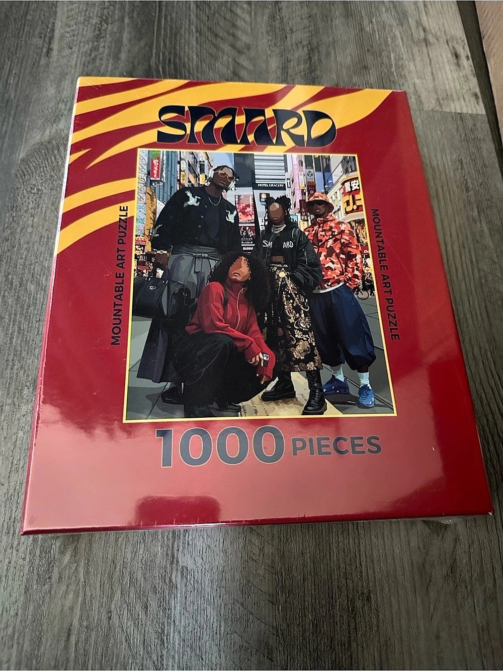 SMARD 1000-Piece TOKYO Puzzle Red & Yellow Like New